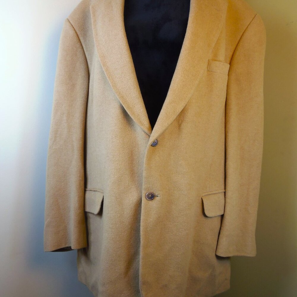 Vintage Club Room Mens 48L 100% Camel Hair Sports Jacket ***Flaw/See Photos